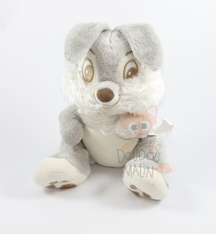  peluche panpan lapin gris beige 35 cm 